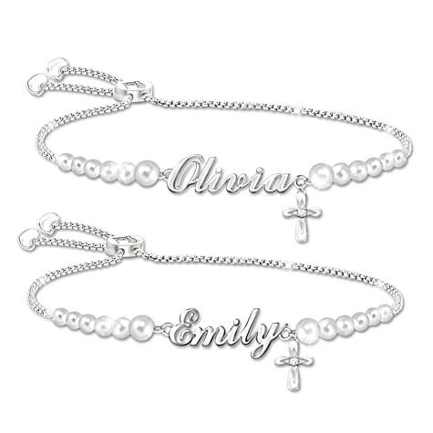 Bénédictions en diamant pour ma petite-fille Bracelet personnalisé Bénédictions en diamant pour ma petite-fille Bracelet personnalisé