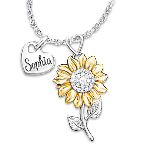 Shine Bright Granddaughter Personalized Pendant Necklace Shine Bright Granddaughter Personalized Pendant Necklace