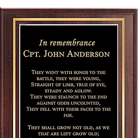 A Veteran's Tribute Personalized Wall Decor A Veteran's Tribute Personalized Wall Decor