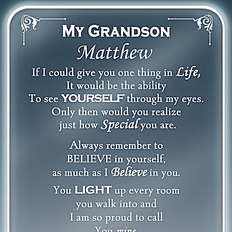 Grandson, Light Of My Life Personalized Sculpture Grandson, Light Of My Life Personalized Sculpture