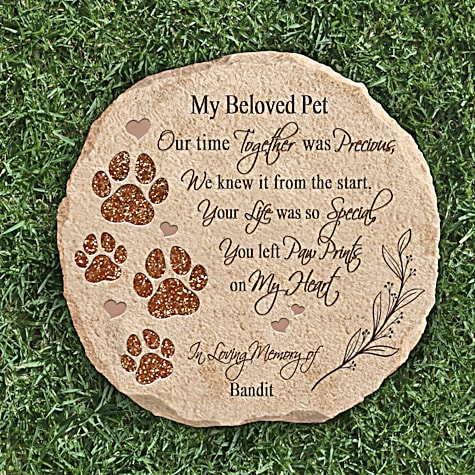 Beloved Pet Memories Personalized Garden Stone Beloved Pet Memories Personalized Garden Stone