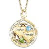 Amour en mouvement Collier pendentif flip personnalisé Amour en mouvement Collier pendentif flip personnalisé