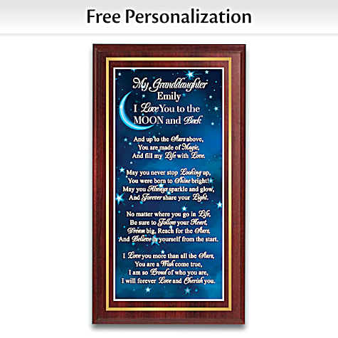 I Love You To The Moon & Back Personalized Wall Decor I Love You To The Moon & Back Personalized Wall Decor