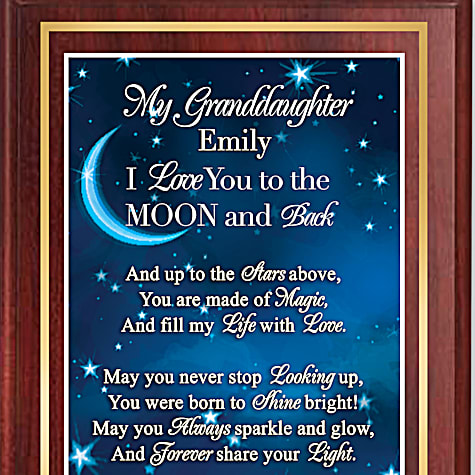 I Love You To The Moon & Back Personalized Wall Decor I Love You To The Moon & Back Personalized Wall Decor