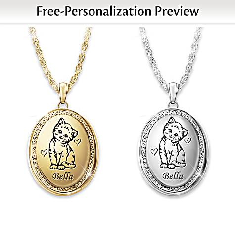 Cats Fill Hearts With Love Personalized Pendant Necklace Cats Fill Hearts With Love Personalized Pendant Necklace