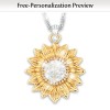 My Granddaughter, My Sunshine Personalized Pendant Necklace My Granddaughter, My Sunshine Personalized Pendant Necklace