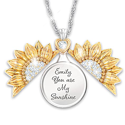 My Granddaughter, My Sunshine Personalized Pendant Necklace My Granddaughter, My Sunshine Personalized Pendant Necklace