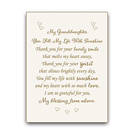 My Granddaughter, My Sunshine Personalized Pendant Necklace My Granddaughter, My Sunshine Personalized Pendant Necklace