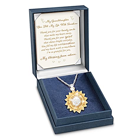 My Granddaughter, My Sunshine Personalized Pendant Necklace My Granddaughter, My Sunshine Personalized Pendant Necklace