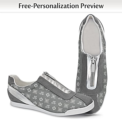 Just My Style Grey Personalized Women's Shoes Just My Style Grey Personalized Women's Shoes