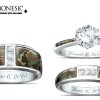 Bague de mariage personnalisée Camo Bague de mariage personnalisée Camo