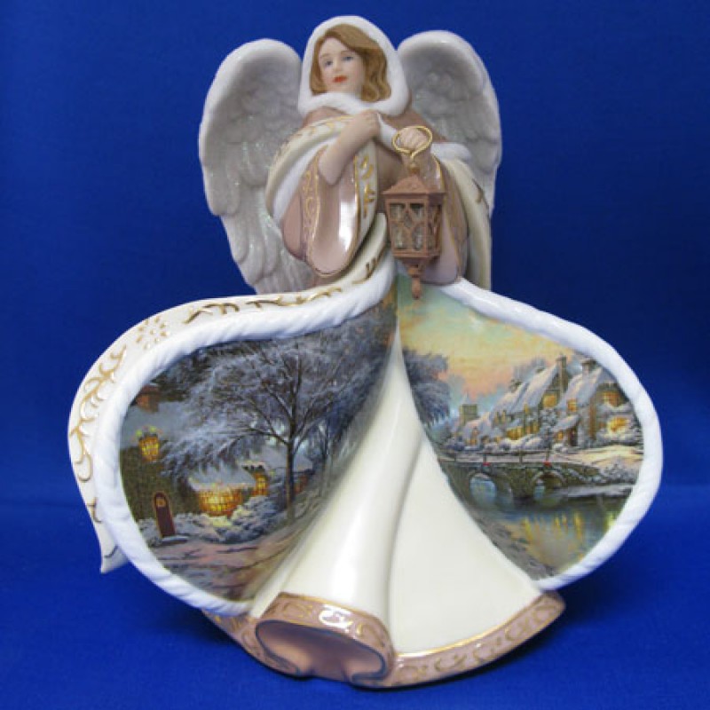Angel of Care Illuminated Figurine Winter Angels of Light Thomas Kinkade