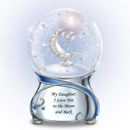 Fille/lune Glitter Globe Fille/lune Glitter Globe