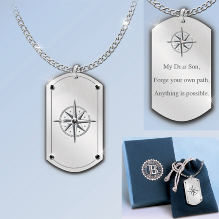 Dogtag de la boussole de son fils Neckla Dogtag de la boussole de son fils Neckla