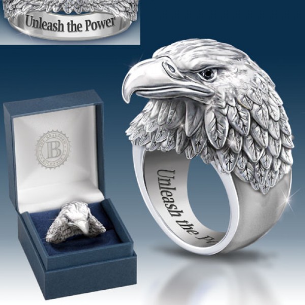 Sculpted Eagle Ring - 12.0