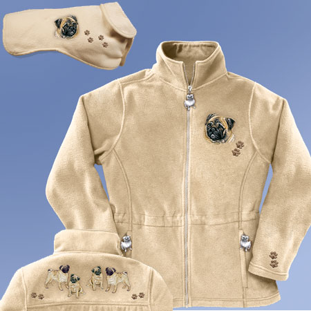 Pug Beige Fleece-2x Pug Beige Fleece-2x
