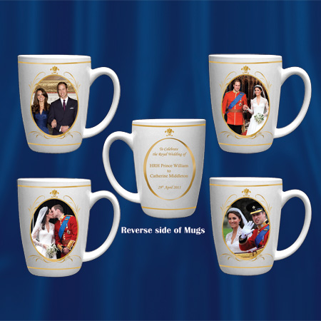 Ensemble royal de tasse de mariage (4) Ensemble royal de tasse de mariage (4)