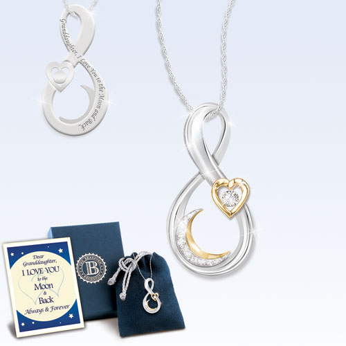Moon/back Grdaughter Pendan Moon/back Grdaughter Pendan
