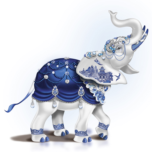Éléphant de saule bleu Éléphant de saule bleu
