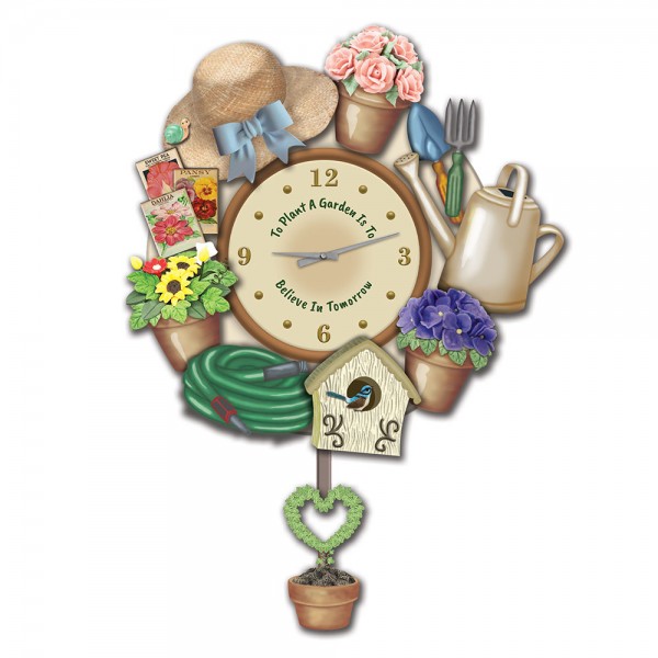 Joy Of Gardening Clock