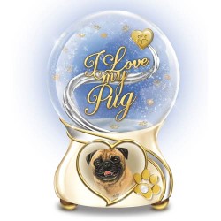 I Love My Pug Globe
